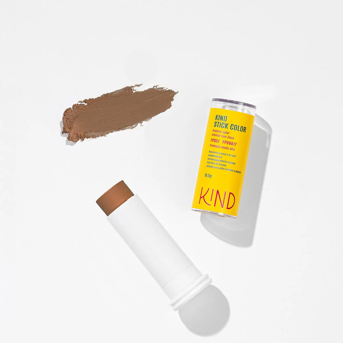 Protetor Solar Facial Kind Stick Mineral Com Zinco Fps51 Fpuva17 K90 16g