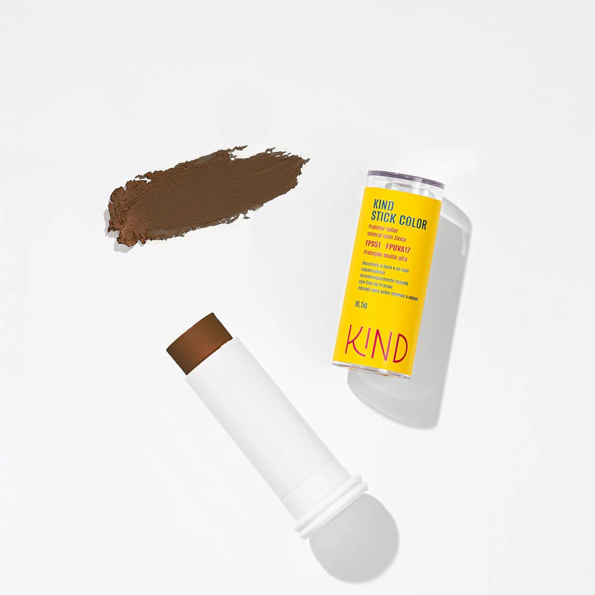 Protetor Solar Facial Kind Stick Mineral Com Zinco Fps51 Fpuva17 K130 16g