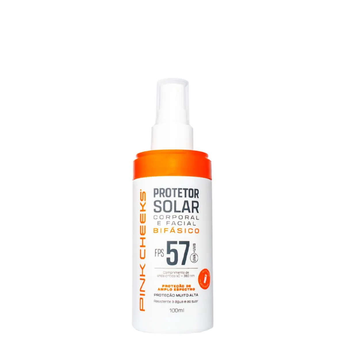 Blush Protetor Solar Pink Cheeks Facial E Corporal Bifasico Fps57 100ml