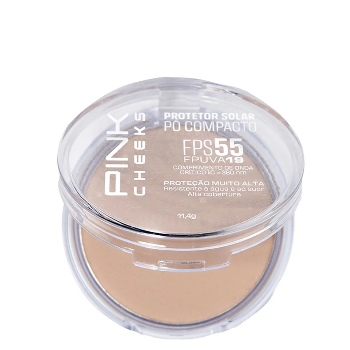 Pink Cheeks Proteção Solar com Maquiagem Fps55 Fpuva19 Cor P10 Pó Compacto 11,4g