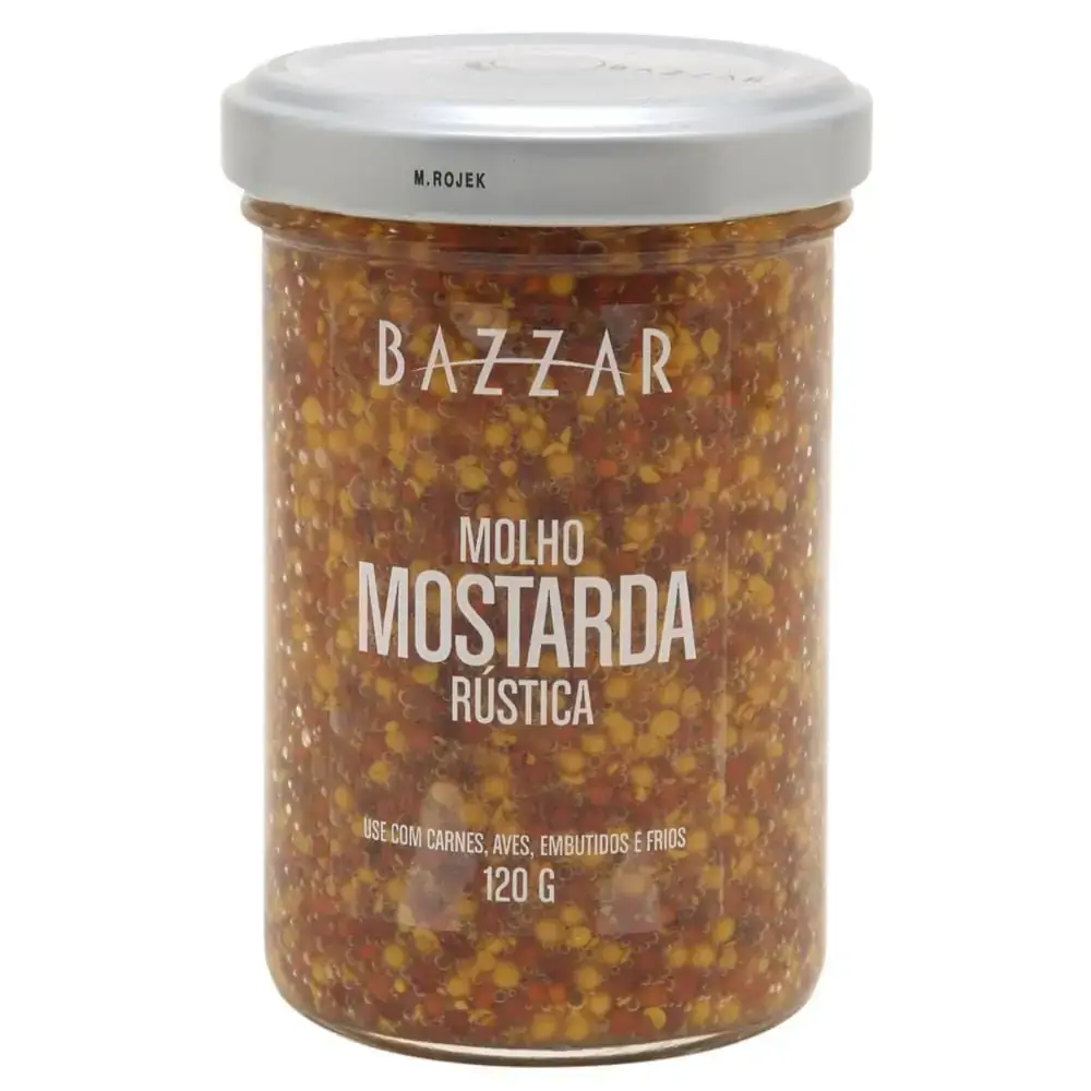 Molho Mostarda Rustica 120g Bazzar