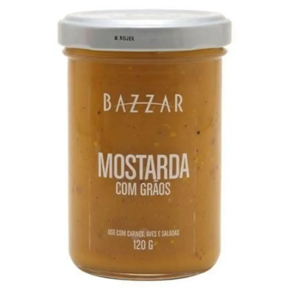 Molho Mostarda C/ Graos 120g Bazzar