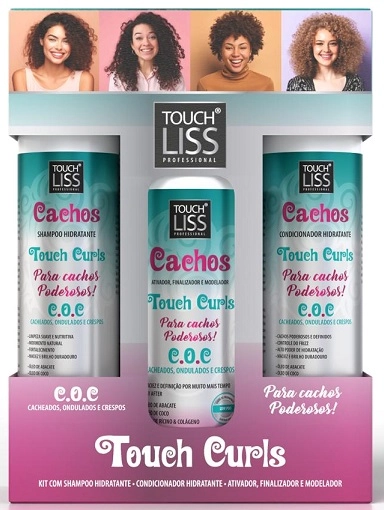 Kit 3x1 Touch Liss Touch Curls Sh/ativ/cond Cachos