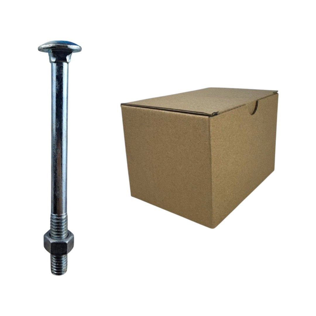 Parafuso Francês Galvanizado Com Porca - 3/8x41/2 (caixa Com 50 Peças) Stein