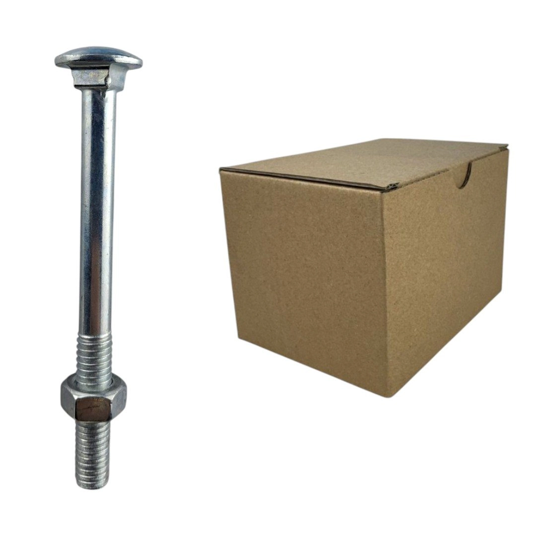 Parafuso Francês Galvanizado Com Porca - 5/16x31/2 (caixa Com 100 Peças) Stein