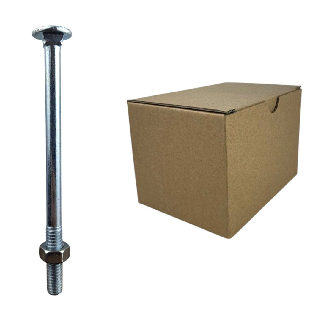 Parafuso Francês Galvanizado Com Porca - 5/16x41/2 (caixa Com 100 Peças) Stein