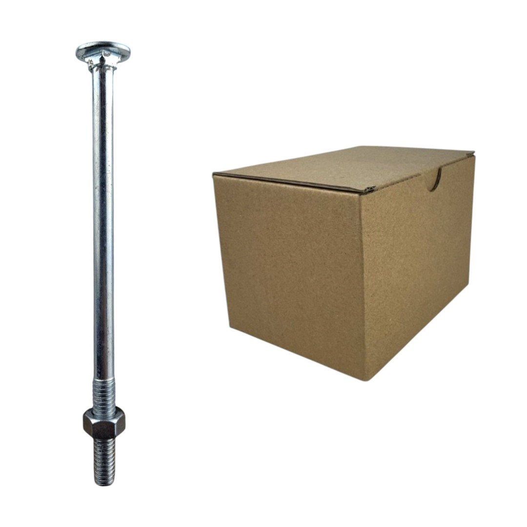 Parafuso Francês Galvanizado Com Porca - 5/16x51/2 (caixa Com 50 Peças) Stein