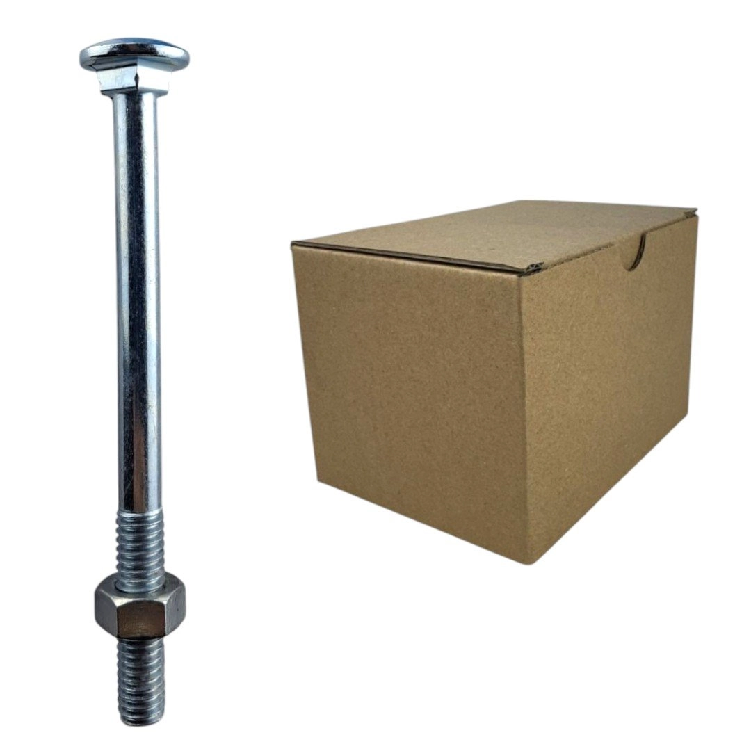 Parafuso Francês Galvanizado Com Porca - 5/16x4 (caixa Com 100 Peças) Stein