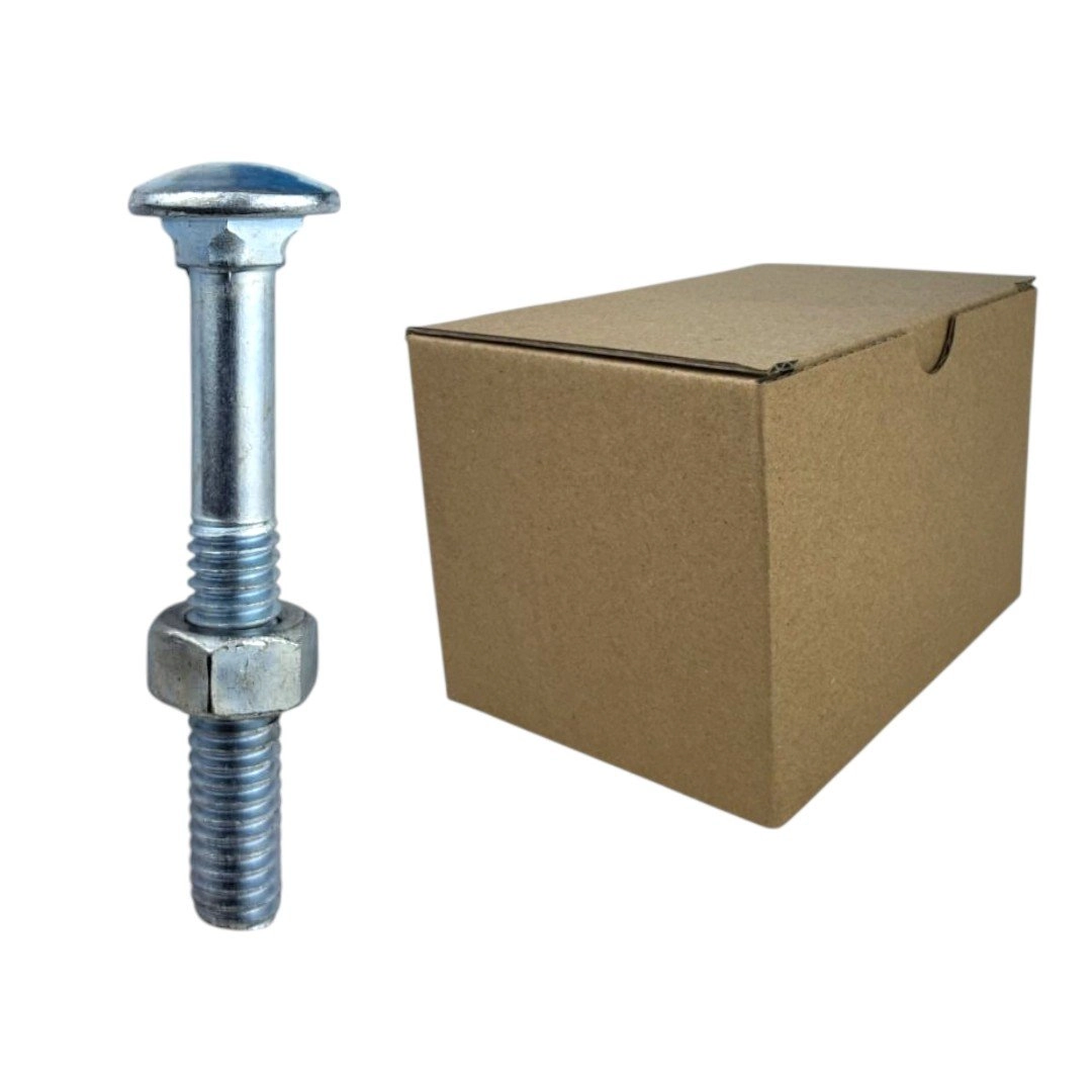 Parafuso Francês Galvanizado Com Porca - 5/16x21/4 (caixa Com 200 Peças) Stein