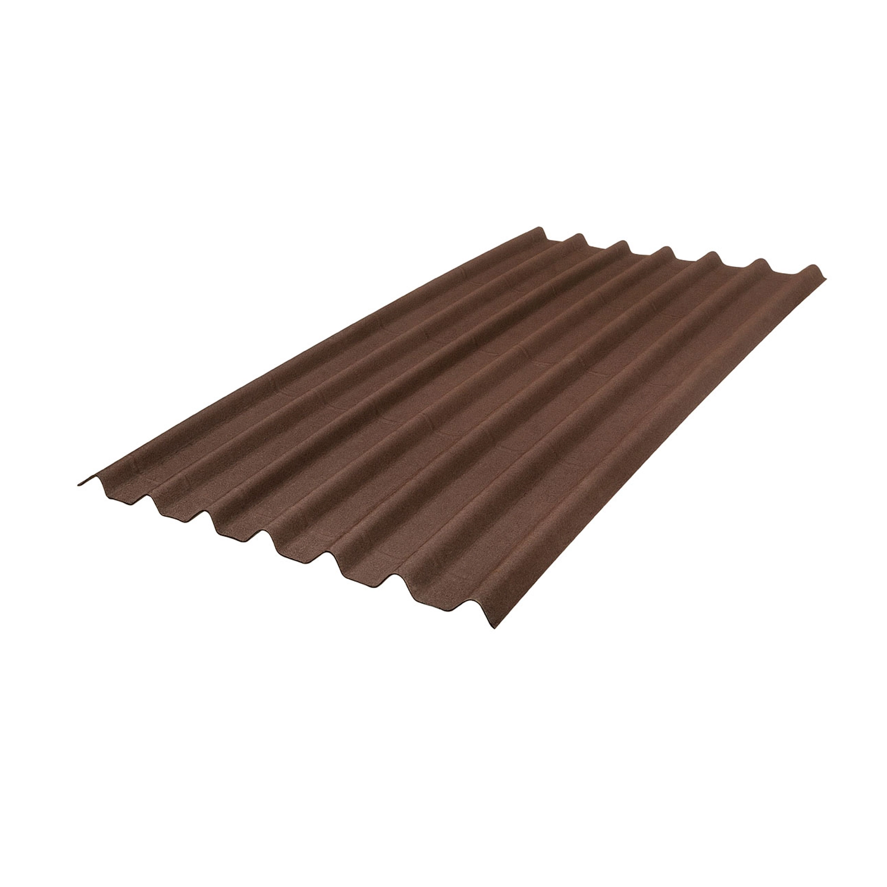 Telha Ecológica Stilo Ondulada Fibra Vegetal 95x200cm Marrom Onduline