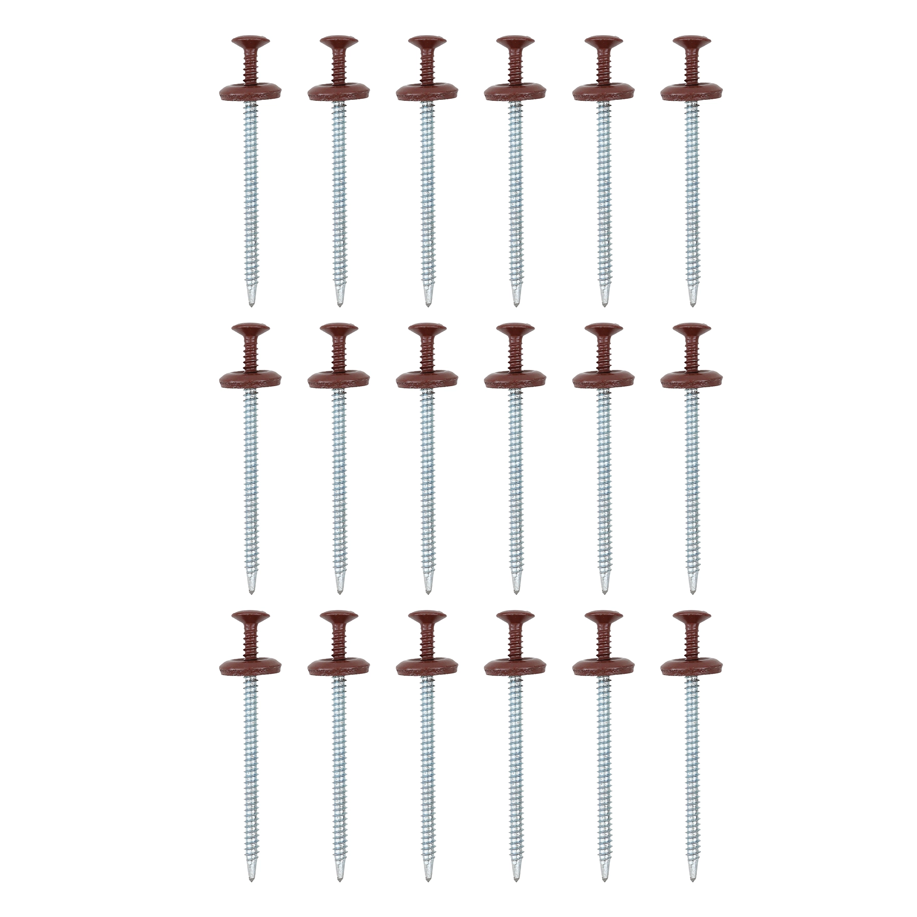 Speedfix Kit Parafuso Autobrocante com Anilha Embutida Vermelho/Marrom 16x68x4,2mm Onduline