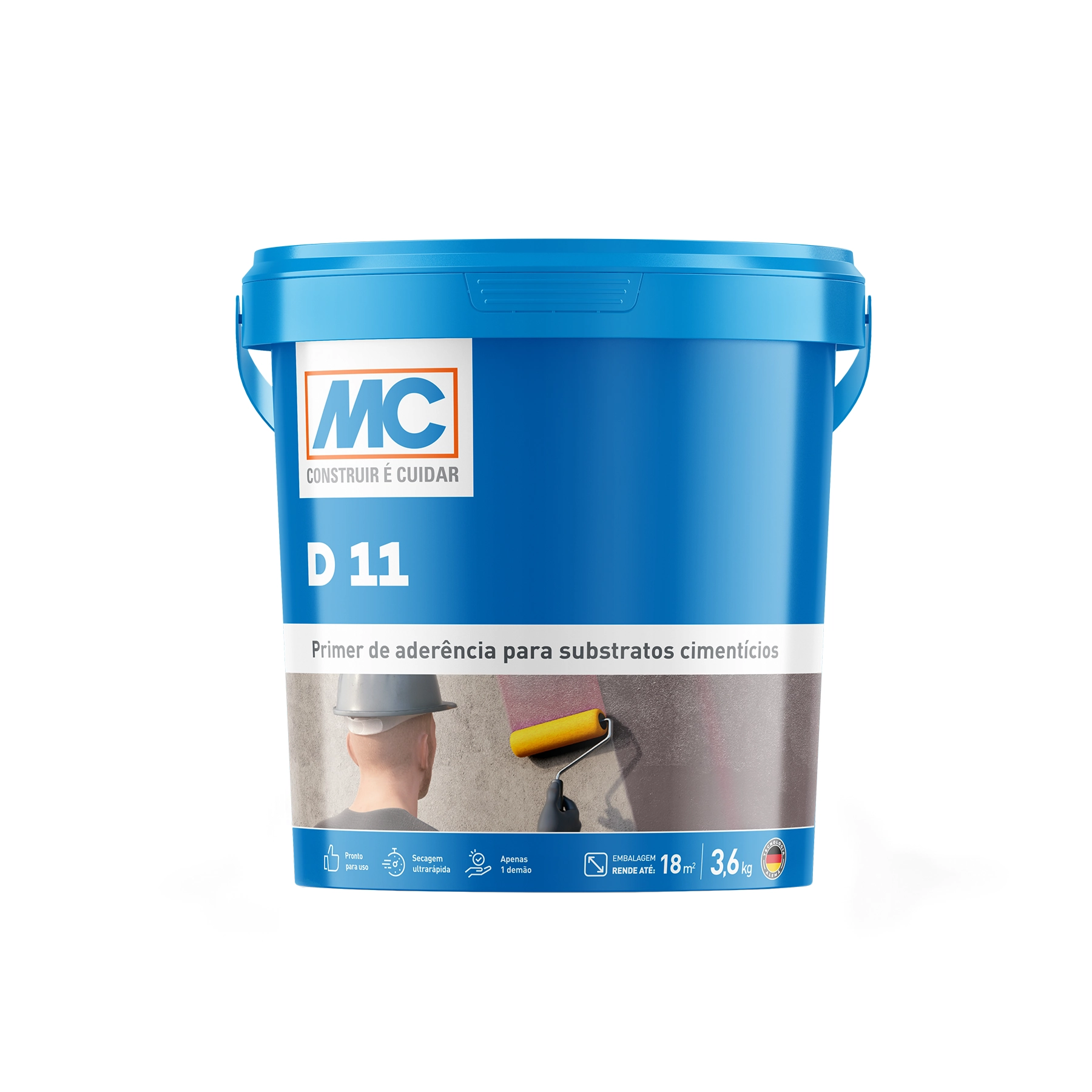 Primer Acrílico MC Bauchemie Base D11 Substratos Absorventes 3,6kg Rosa