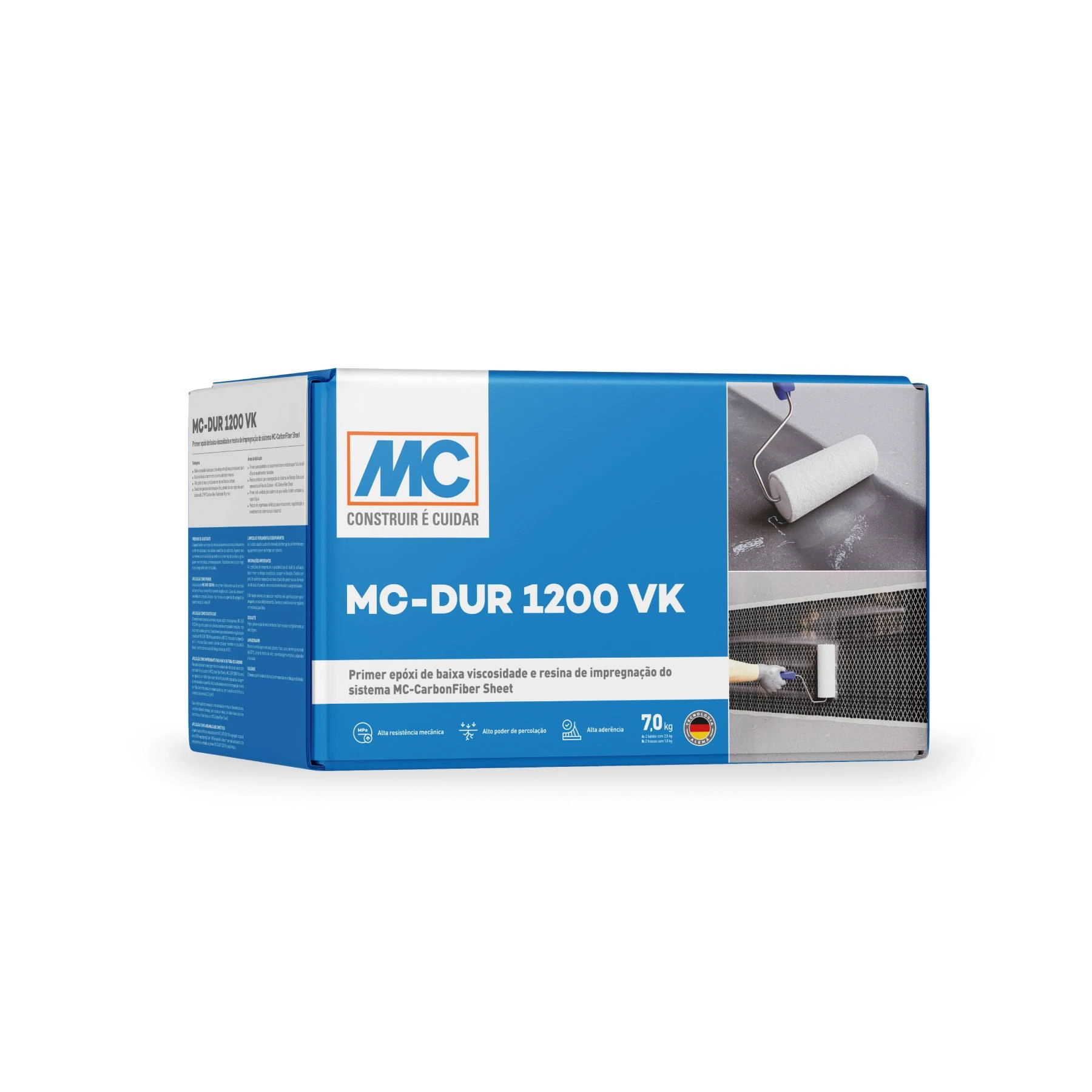 Primer Impermeabilizante MC Bauchemie Epóxi MC-DUR 1200VK 7kg Incolor