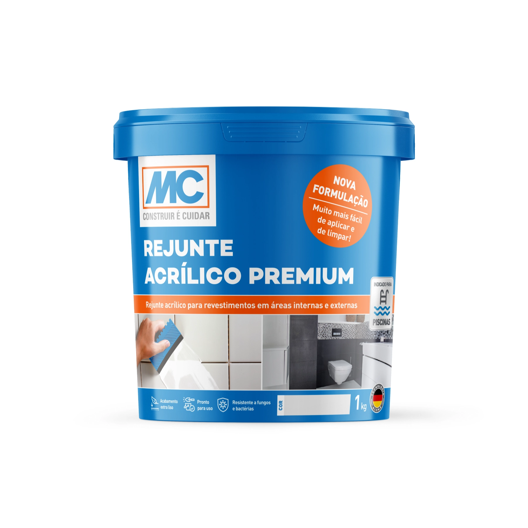 Rejunte Acrílico Premium Grafite 1kg MC Bauchemie