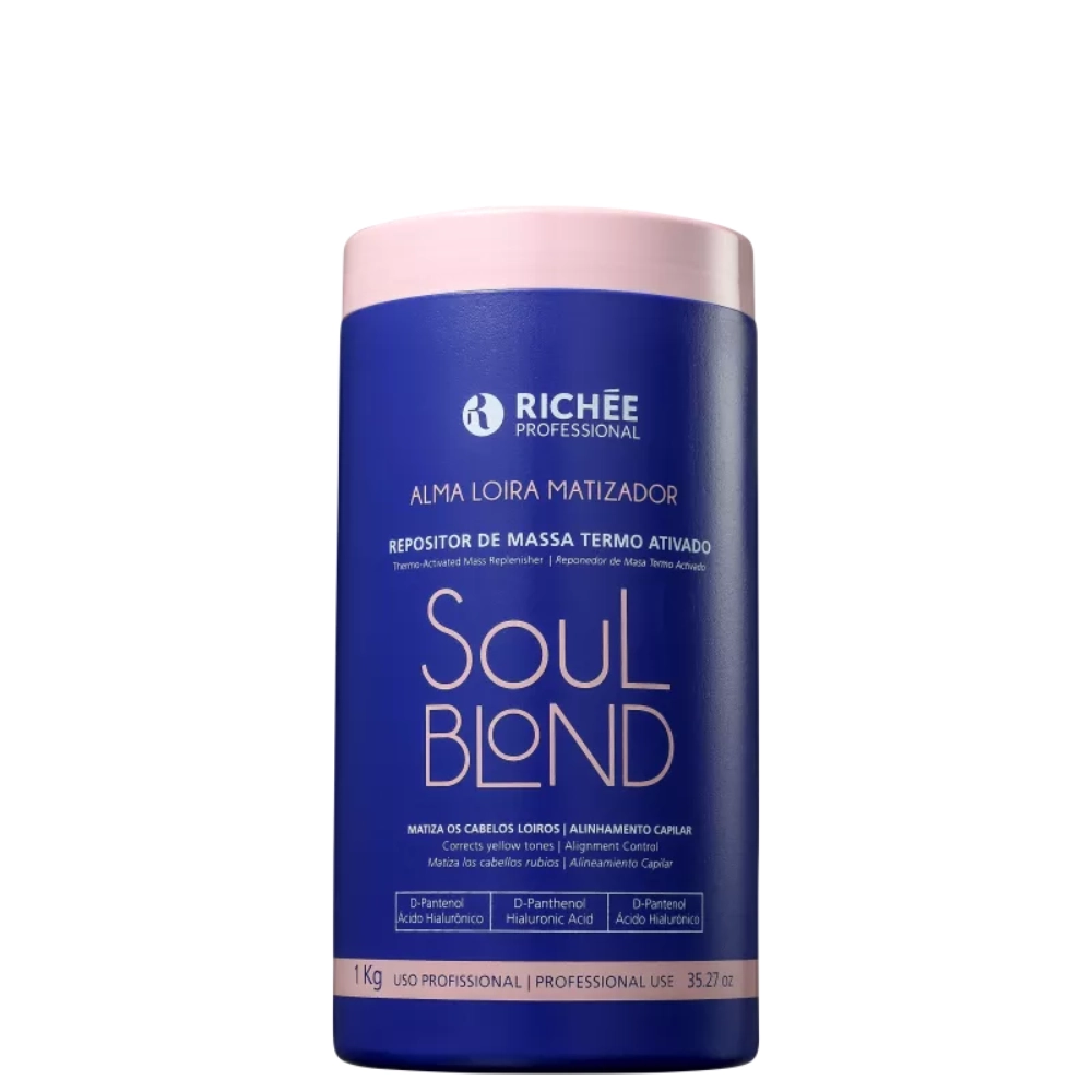Transformacao Botox Richée Profissional Soul Blond Repositor De Massatermo Ativado 1kg