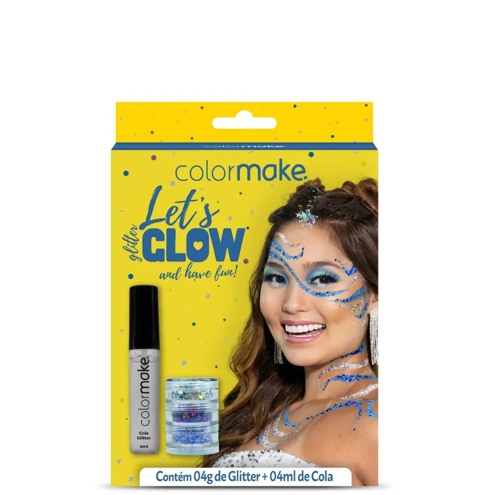 Kit Glitter E Cola Let´s Glow And Dance Color Make