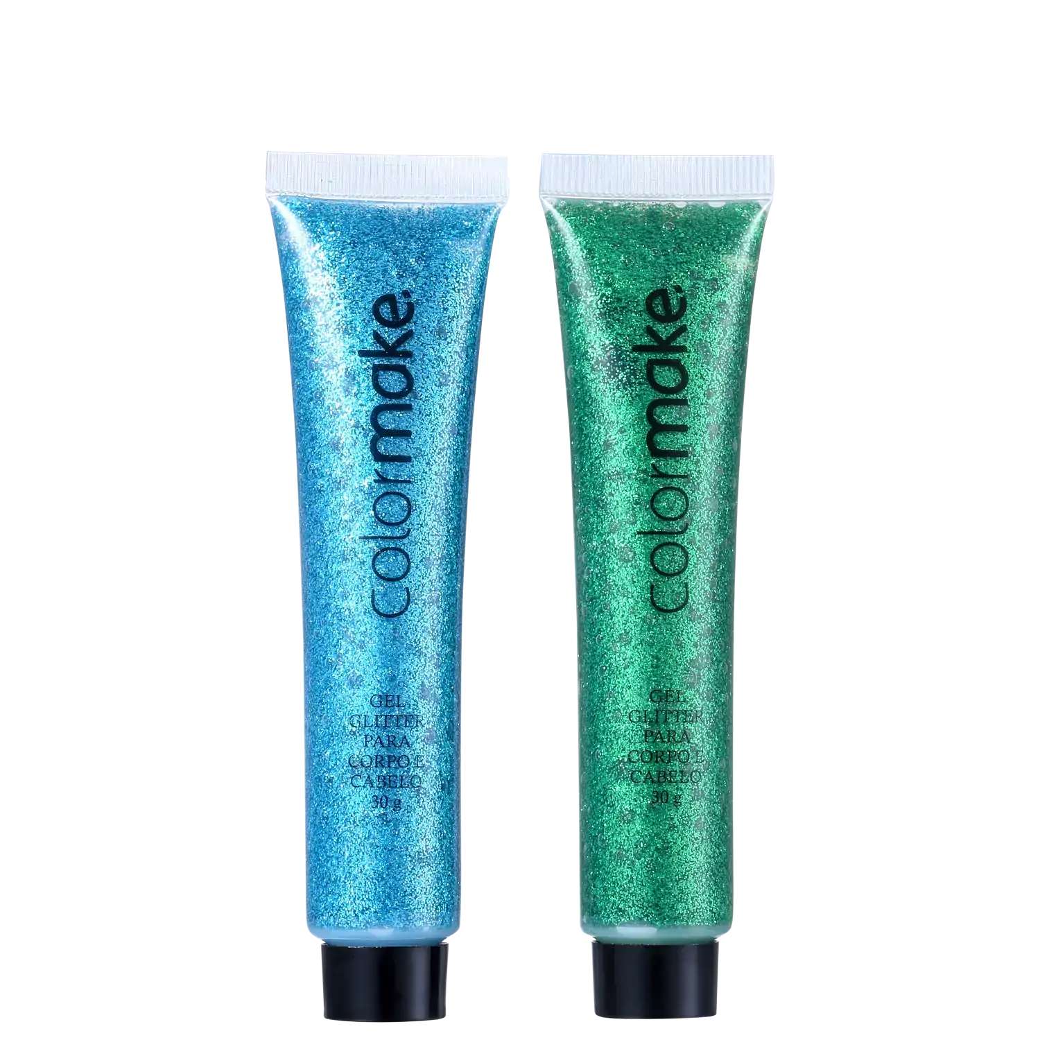 Colormake Gel Glitter P/ Corp E Cab Azul/verde R.2609