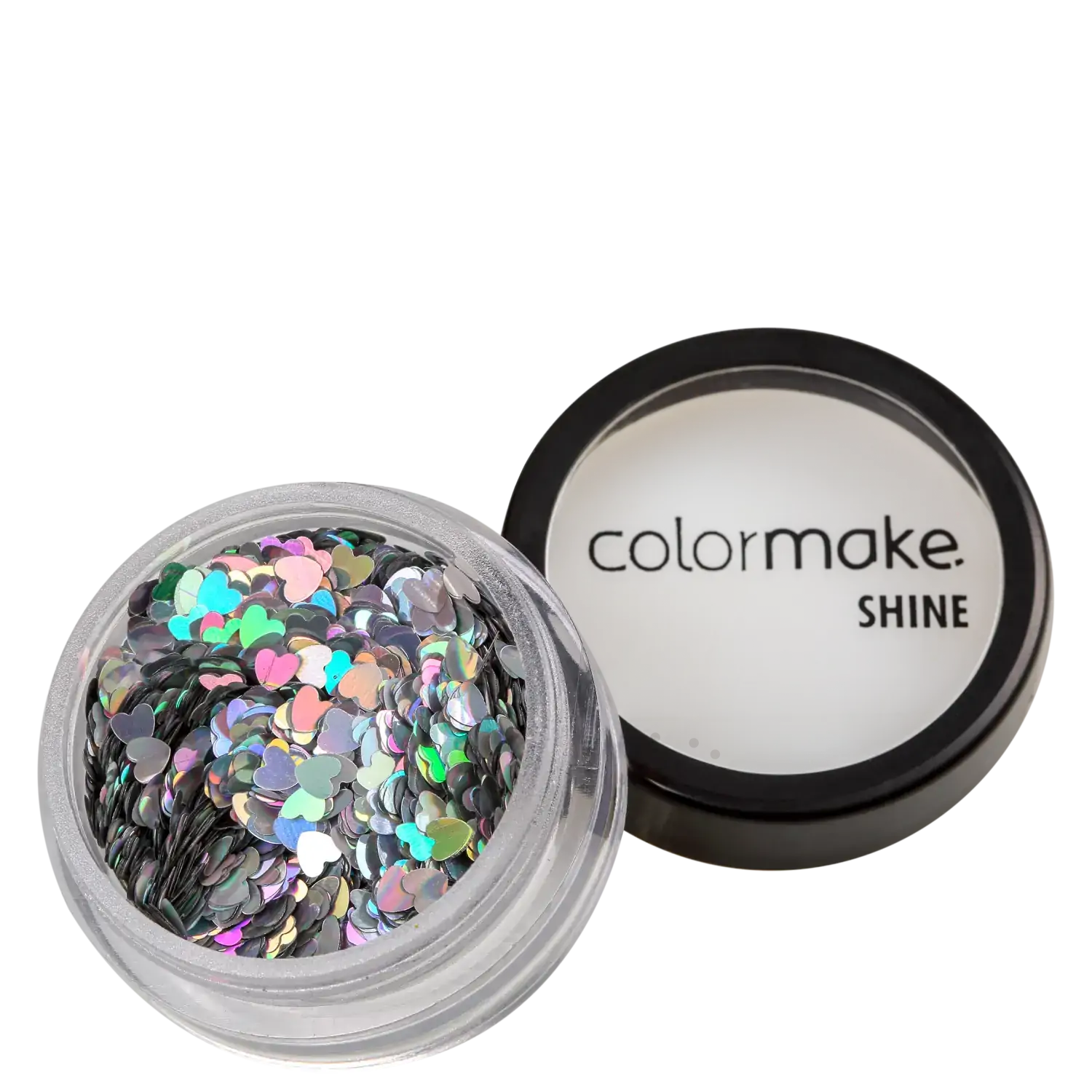 Gliter Shine 2g Coracao Prata 2906 Color Make