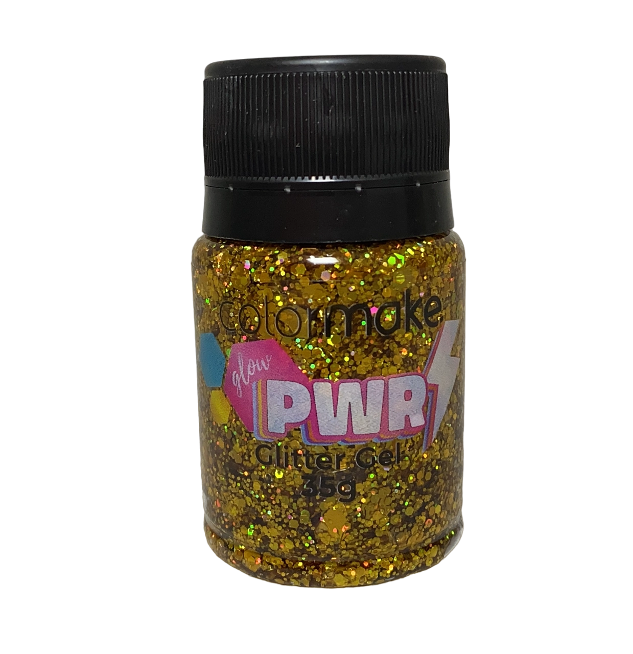 Glitter Gel Glow Power Ouro 35g Color Make