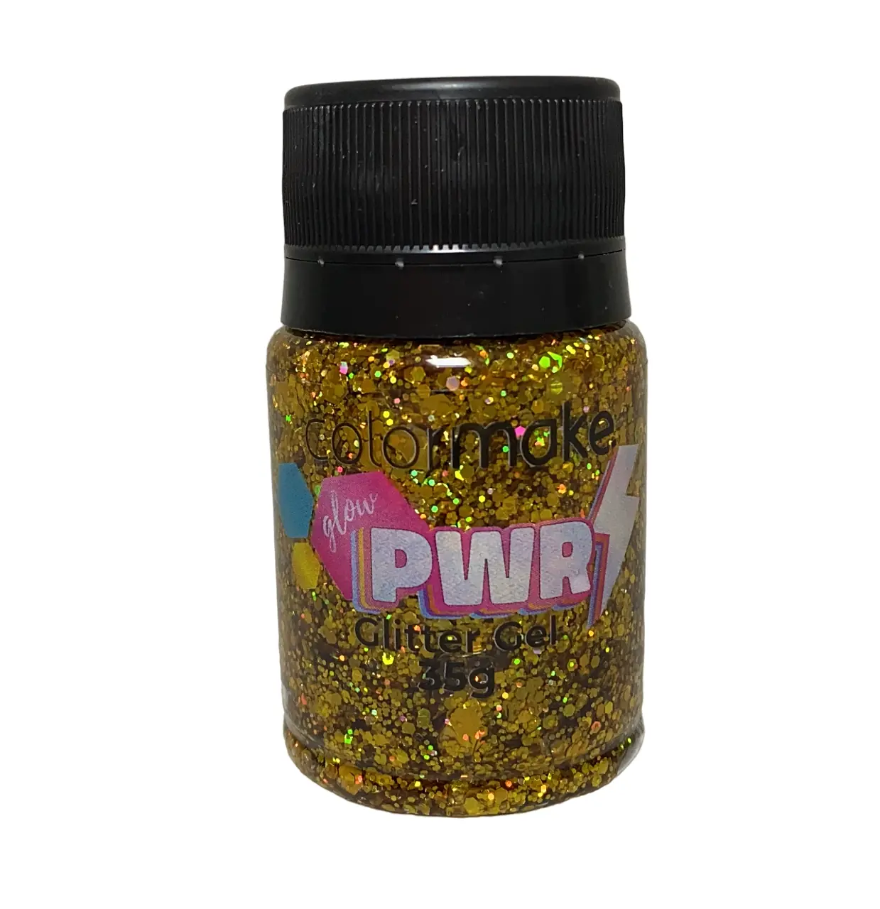 Glitter Gel Glow Power Ouro 35g Color Make