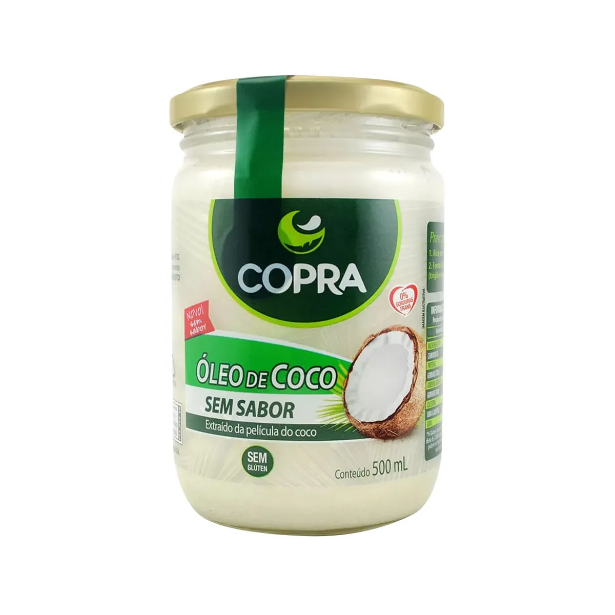 Oleo de Coco COPRA sem Sabor 500ml