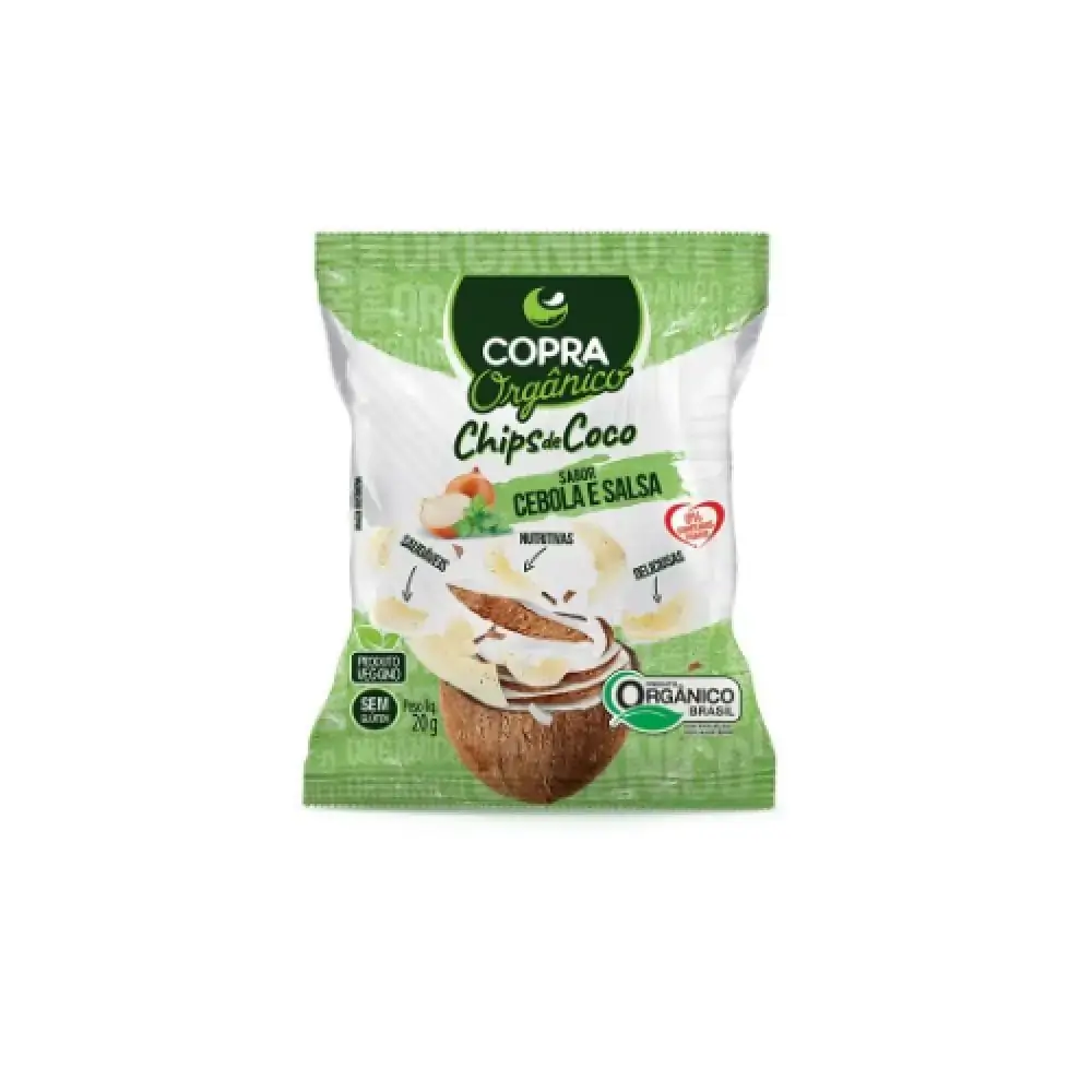 Coco Chips Copra Organico Cebola/salsa 20g