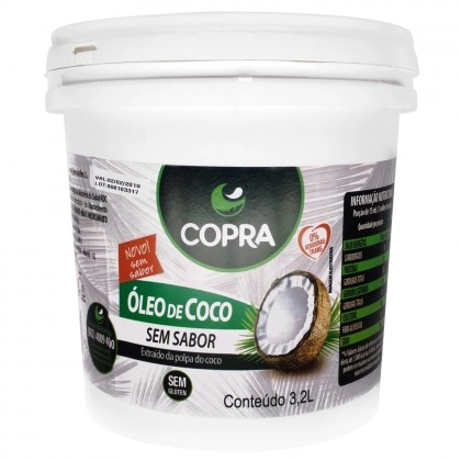 Óleo de Coco sem sabor Balde 3,2kg - Copra