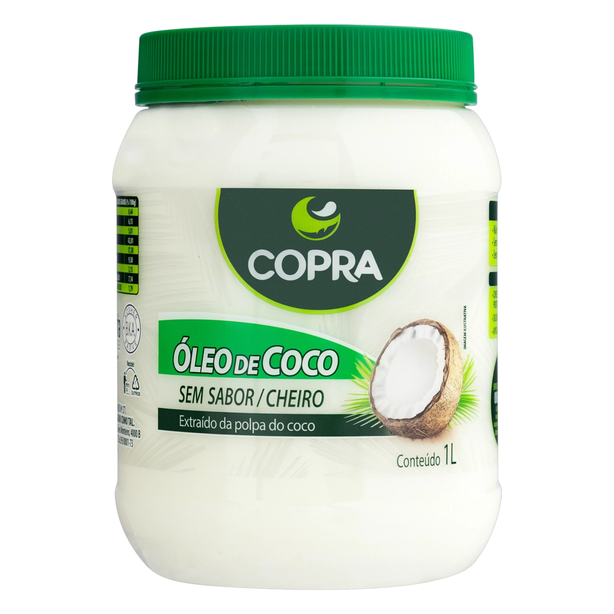 Óleo de Coco sem sabor 1000ml - Copra