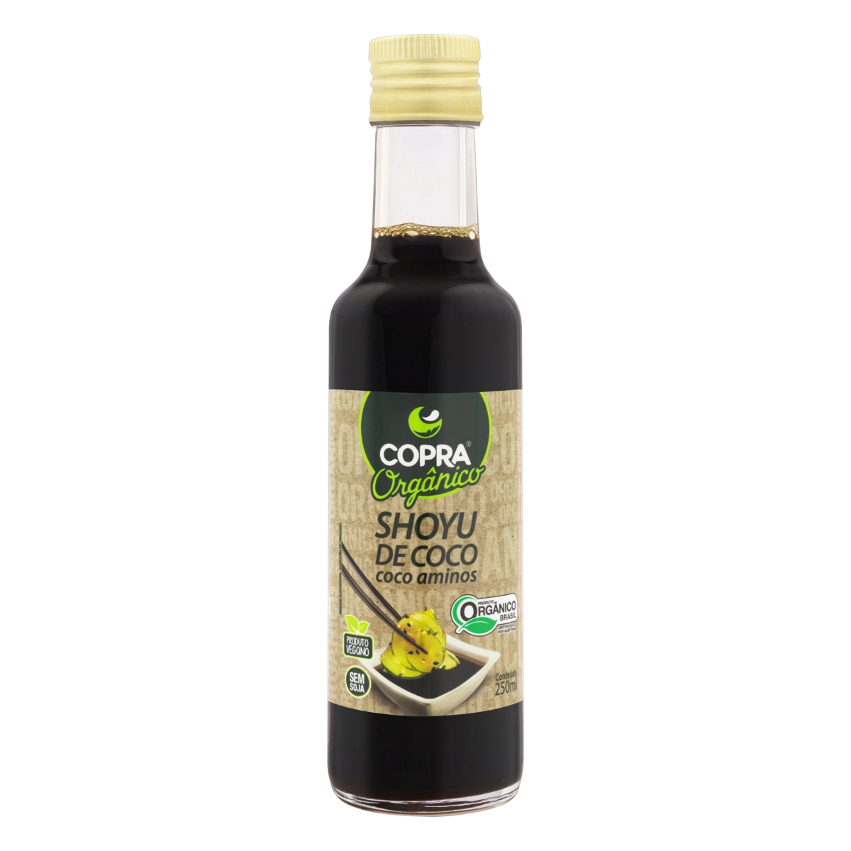 Molho Shoyu De Coco Aminos Orgânico Copra Frasco 250ml