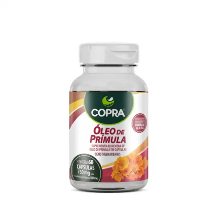 óleo De Prímula 500mg Copra Frasco 60 Cápsulas