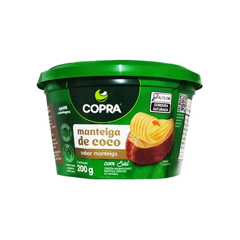 Manteiga De Coco Com Sal 200g Copra