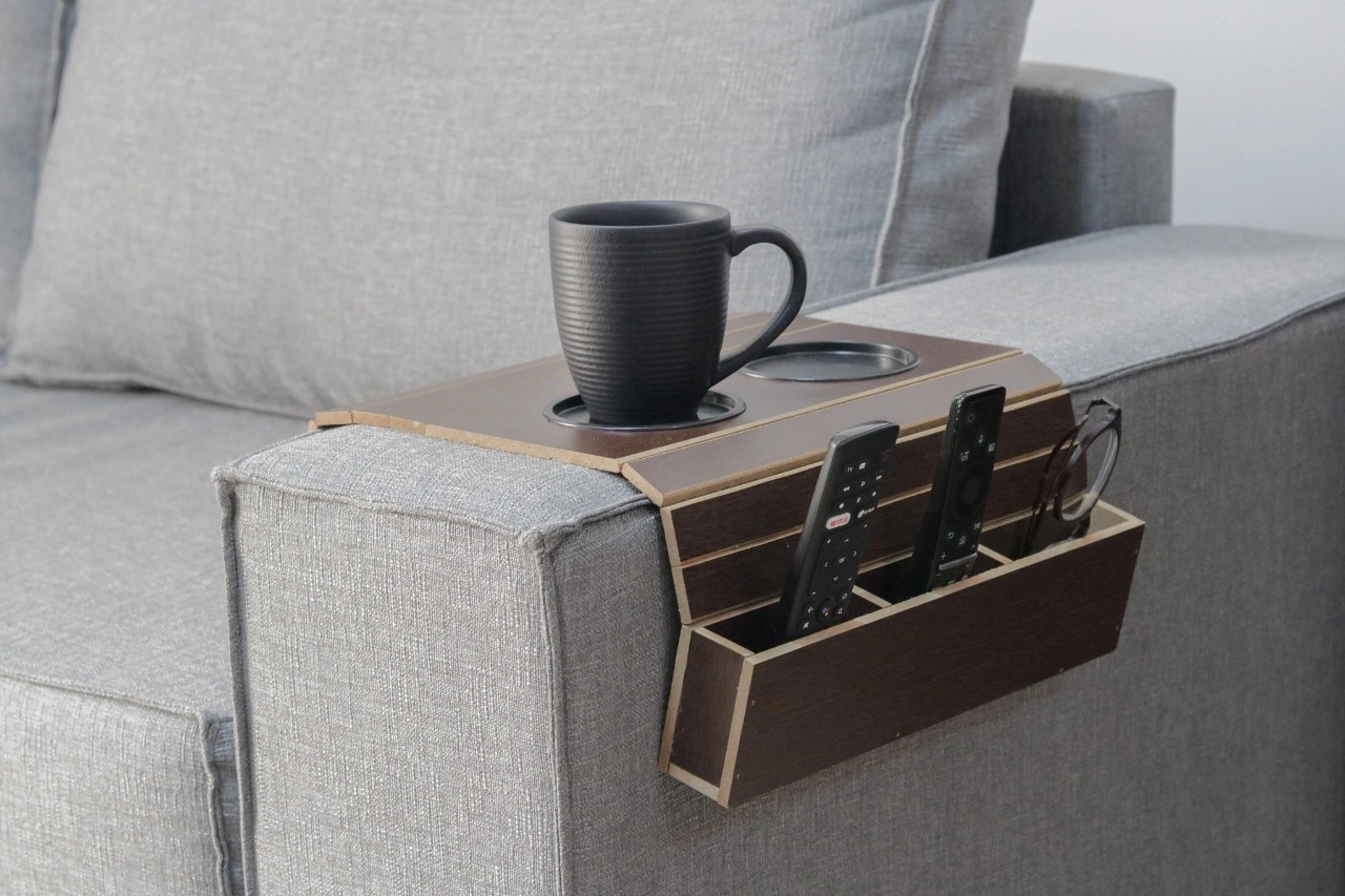 Suporte De Sofa Para Copos E Controle C101 Golden