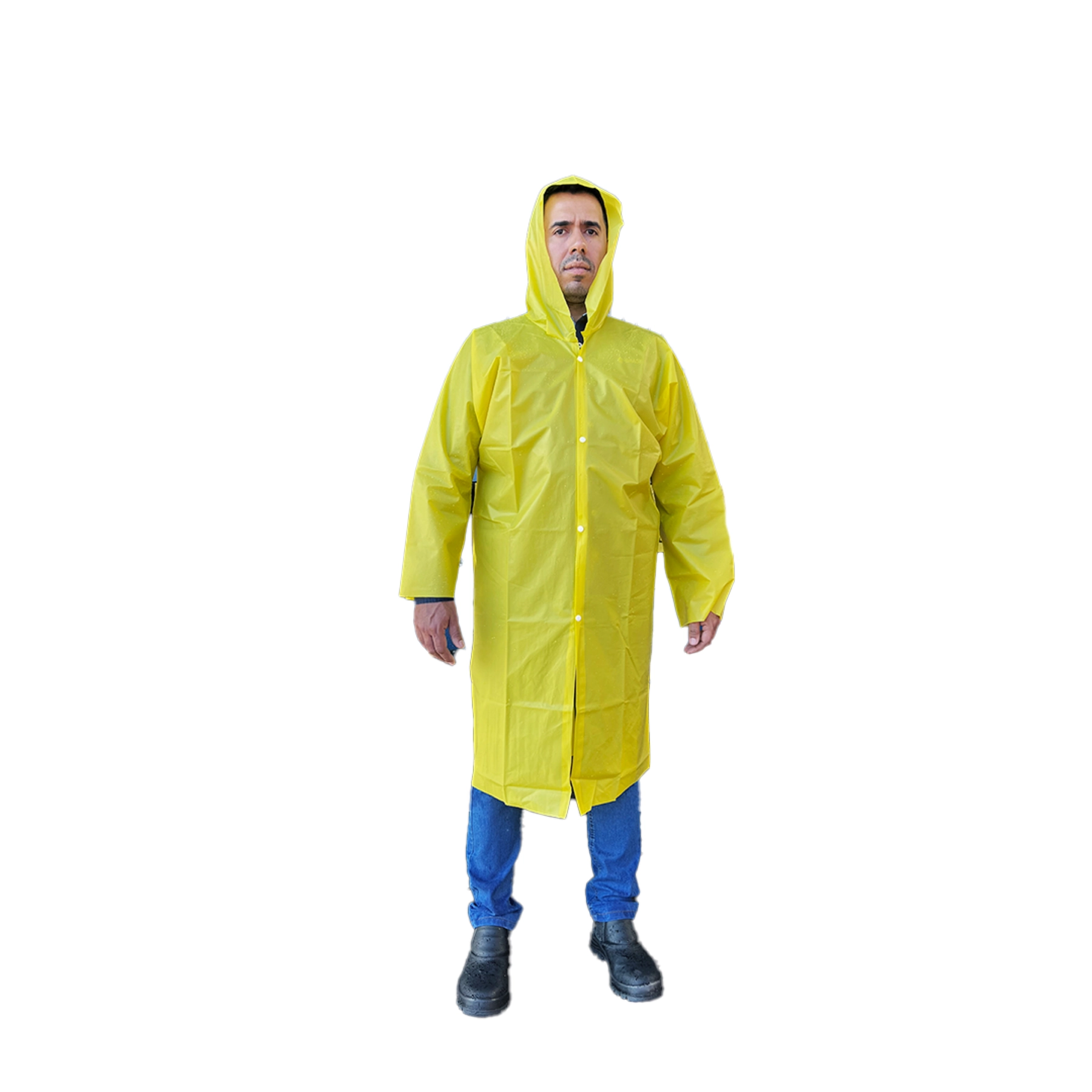 Capa de Chuva Extra Grande Amarela Vinil Confort Brasmo