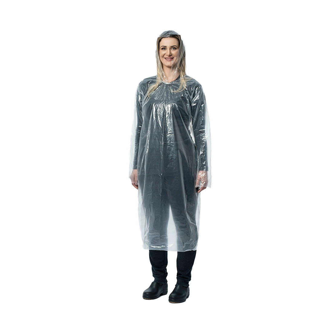 Capa de chuva (Encartelado) Transparente Reutilizável Brasmo