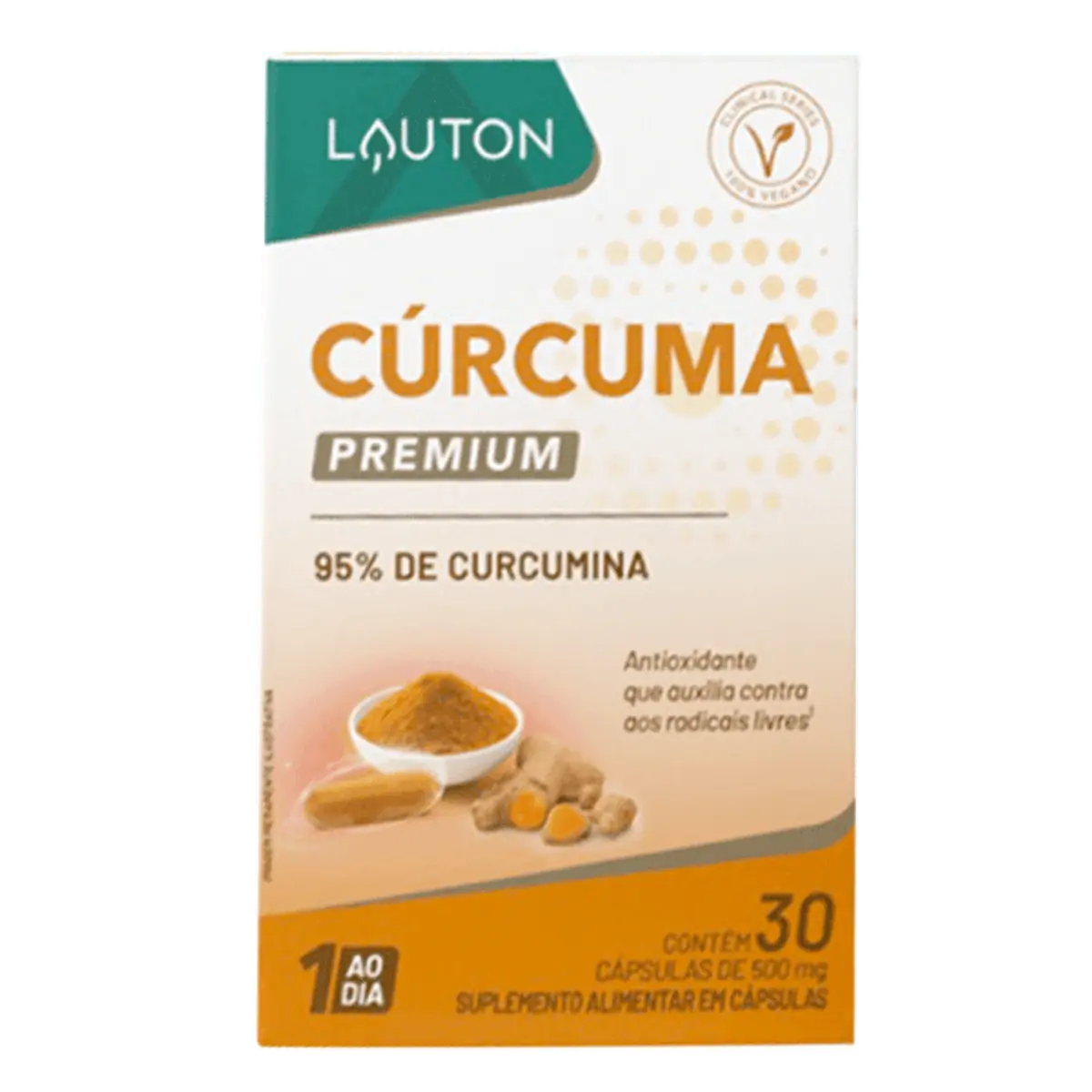 Cúrcuma 500mg Lauton Premium Caixa 30 Cápsulas