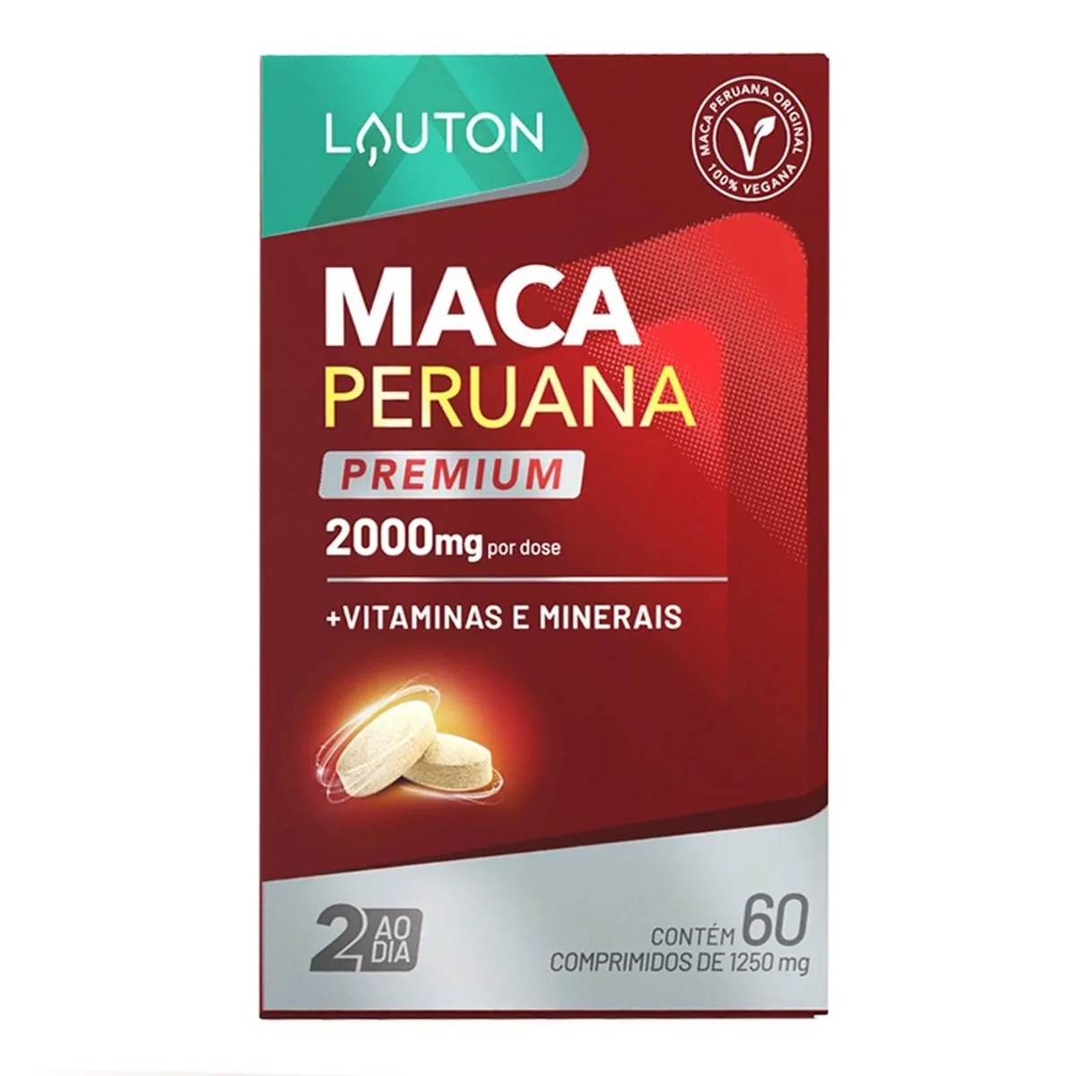 Maca Peruana Premium 2000mg Lauton 60 Comprimidos