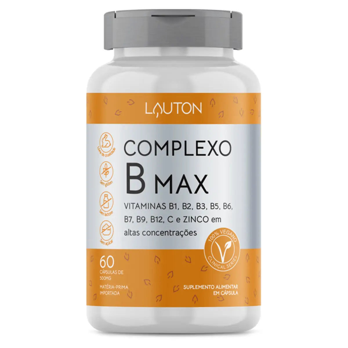 Complexo B Lauton Max Frasco 60 Cápsulas