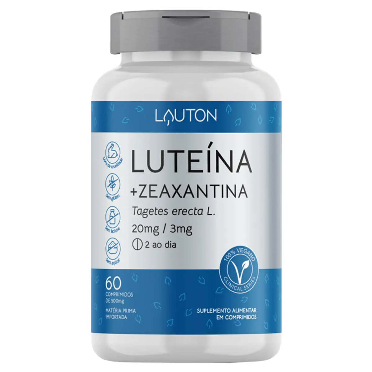 Luteína 20mg Lauton Frasco 60 Comprimidos