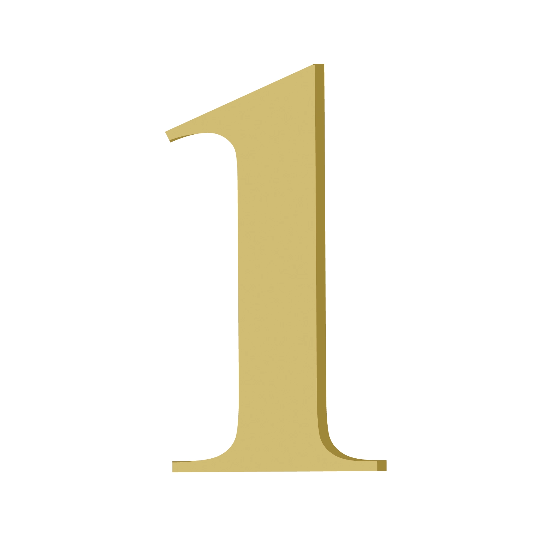 Número "1" 20cm MDF Home Wood