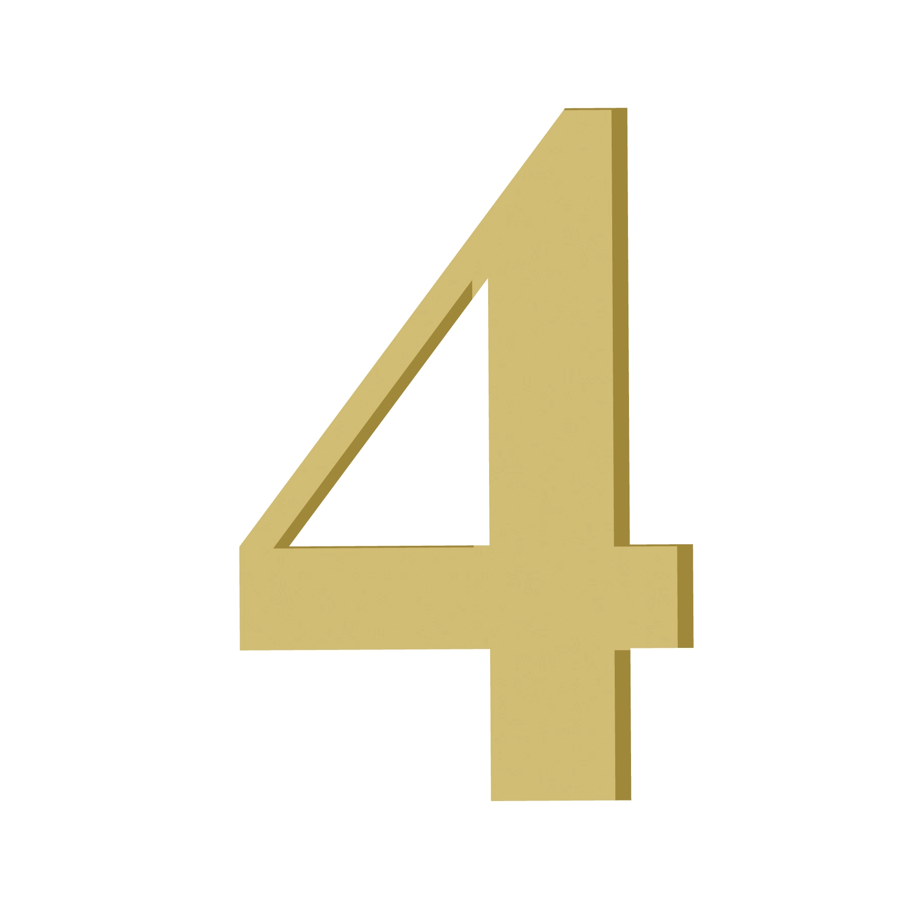 Número "4" 10cm MDF Home Wood