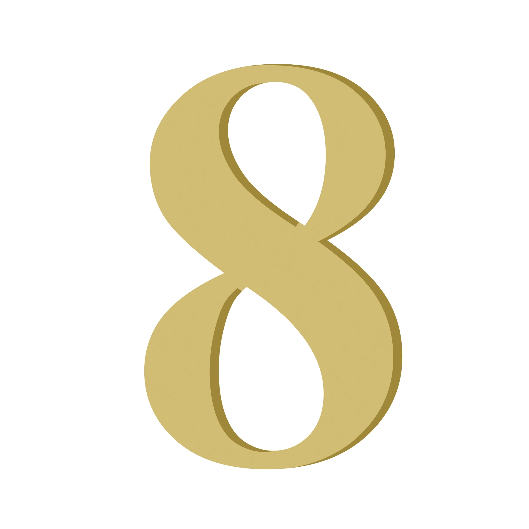 Número "8" 10cm MDF Home Wood
