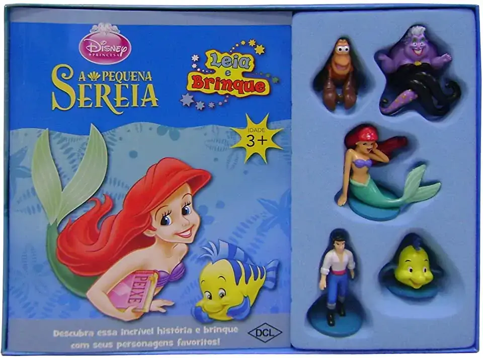 Livro Infantil Disney Pequena Sereia 186g Dcl Difusao Cultural