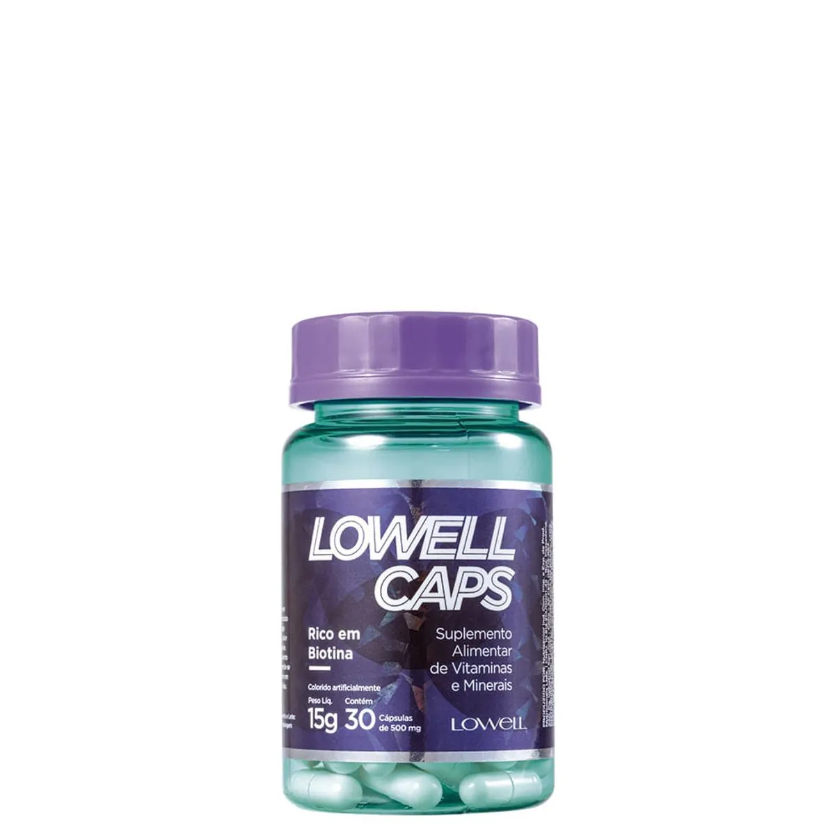Bala Lowell Caps Crescimento Capilar 30un