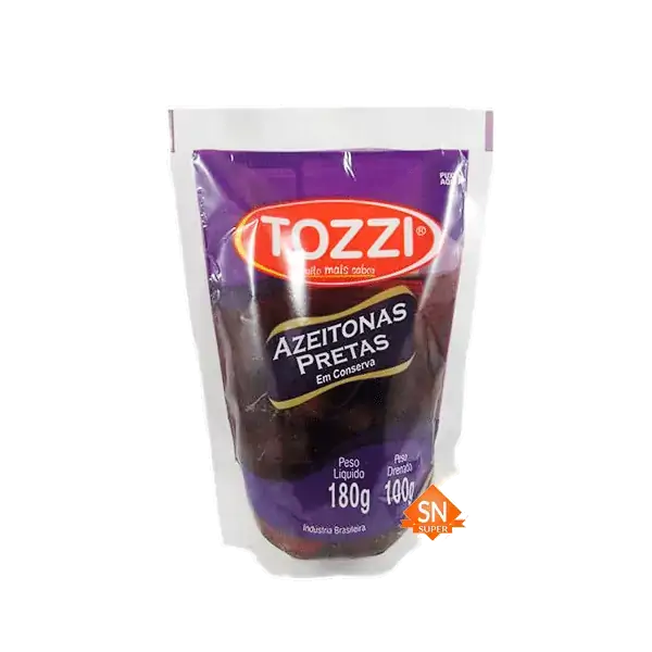 Azeitonas Pretas Em Conserva Tozzi Peso Liquido 180g