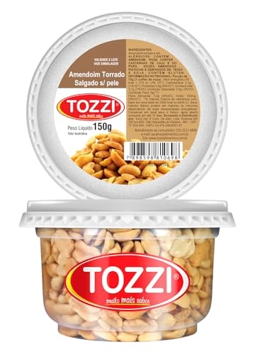 Amendoim Tozzi 150g Torrado Salg S/pele
