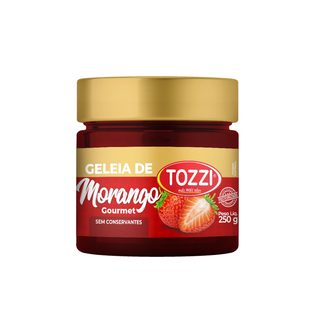 Geleia Tozzi Gourmet Morango Vd 250g