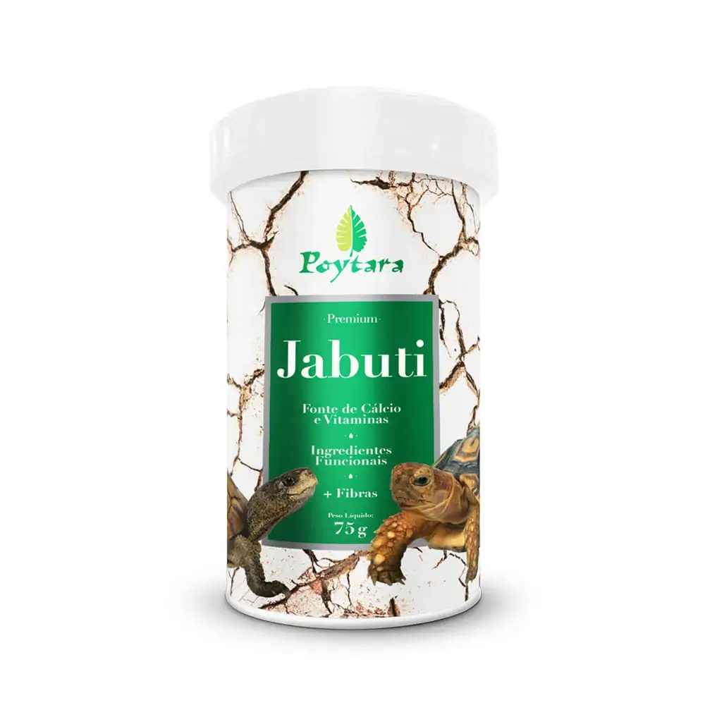 Ração para Répteis Jabuti Poytara 75g