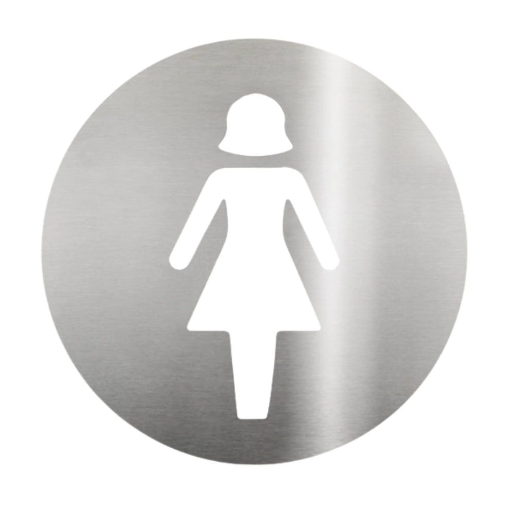 Placa De Sinalização Sanitário Feminino Biovis