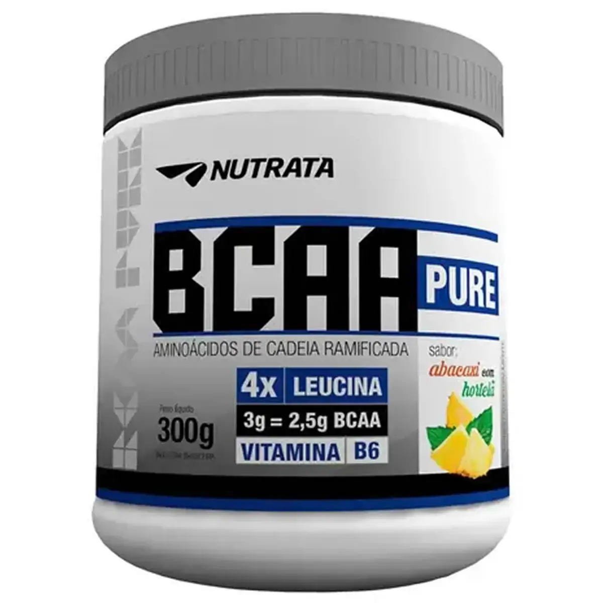 Bcaa Pure Sabor Abacaxi Com Hortela 300g Nutrata