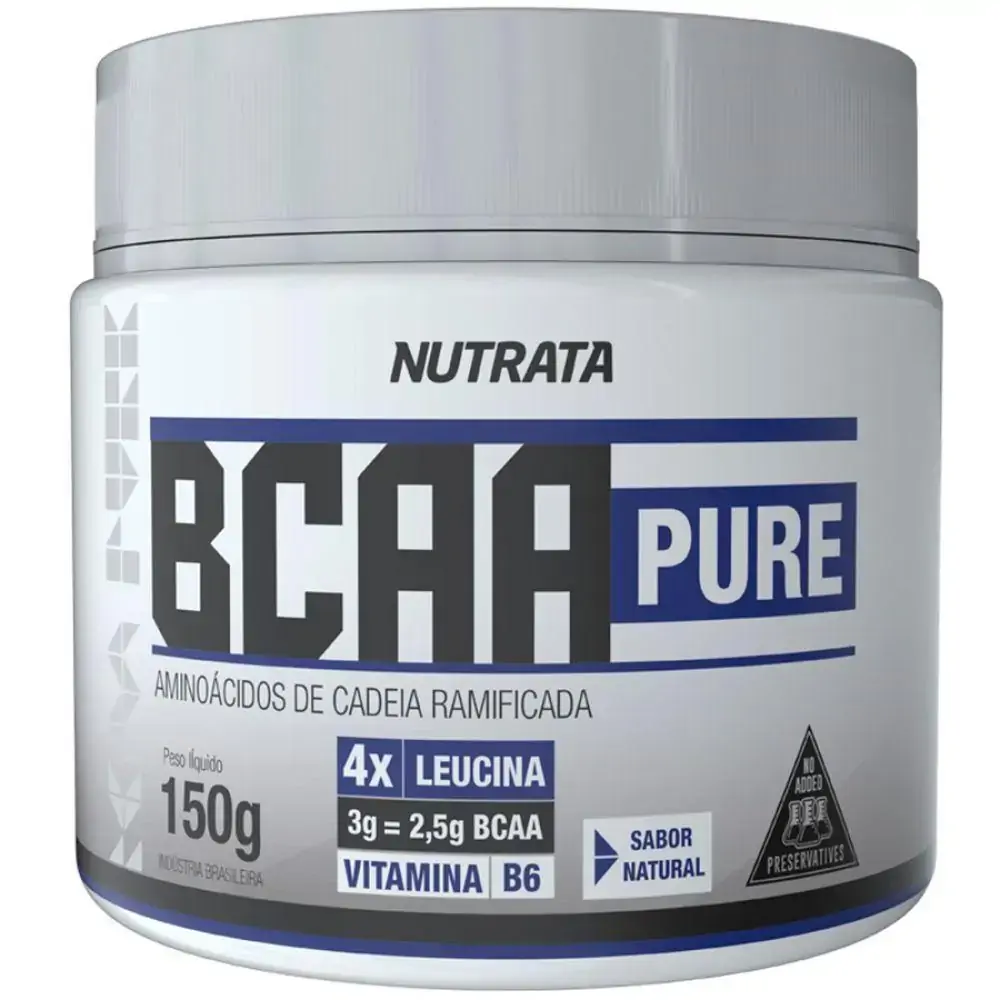 Bcaa Pure 150g Nutrata Sabor Natural
